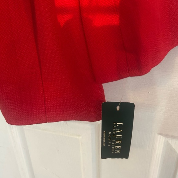 Ralph Lauren Women's Bold Red Blazer With Nautical Buttons and lined - Picture 3 of 5